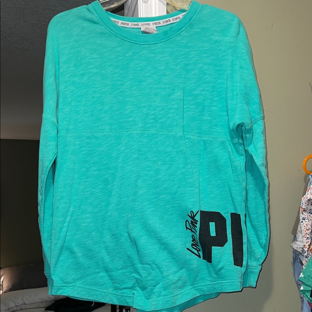 PINK Victoria's Secret Aqua crew